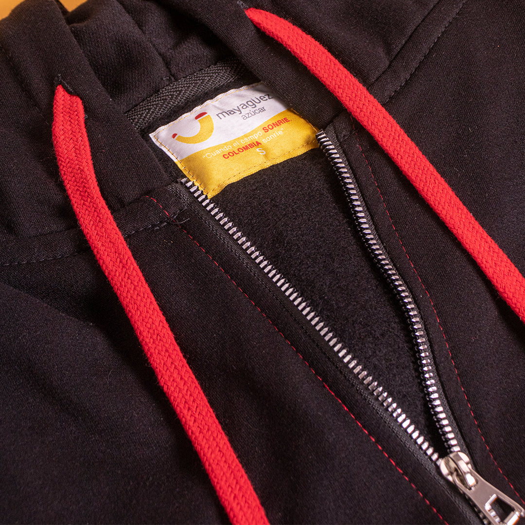 Zip Hoodie - Saco de cremallera con bolsillo y capucha